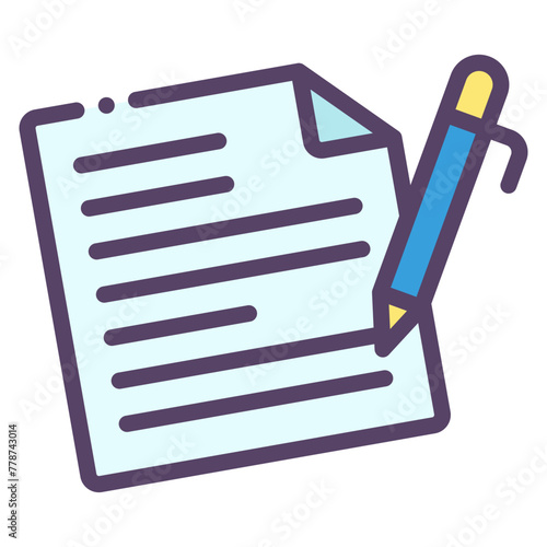 filling document form icon