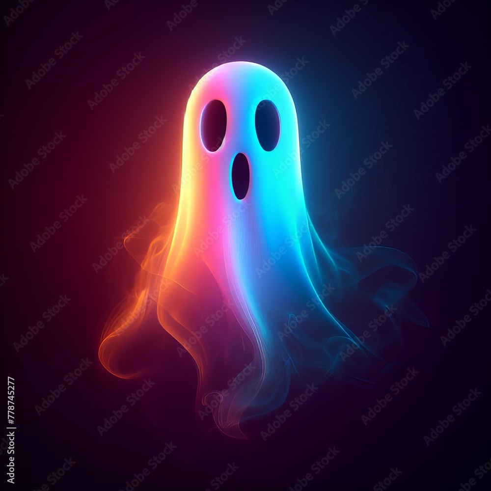 This image depicts a ghost rendered with fiery hues, blending the mystical with the elemental, perfect for bold creative projects. AI Generation This image depicts a ghost rendered with fiery hues, blending the mystical with the elemental, perfect for bold creative projects. AI Generation
