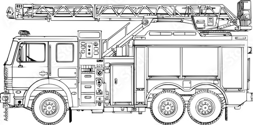 Sketch of Fire Truck