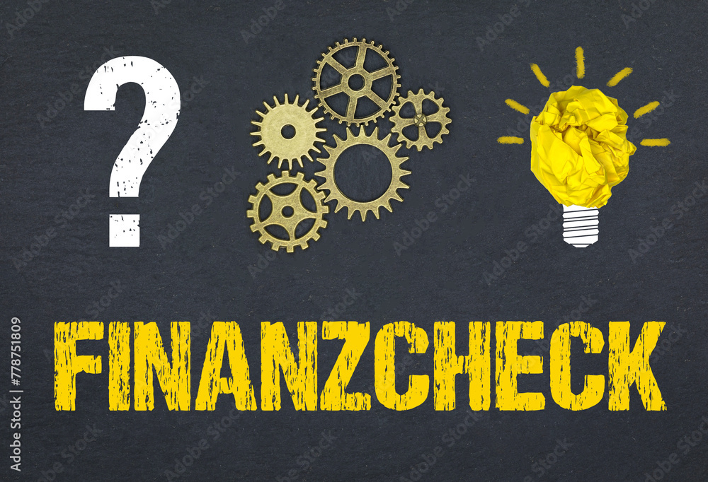 Obraz premium Finanzcheck