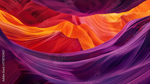 colorful abstract sandstone wavy walls as background.