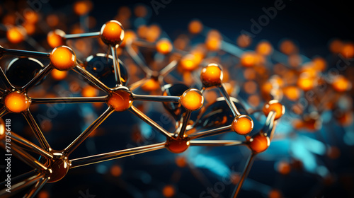 3D render of molecular structure