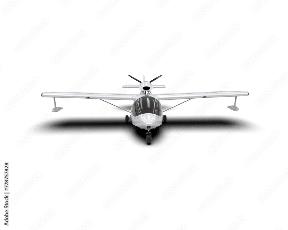 Airplane isolated on background. 3d rendering - illustration Airplane isolated on background. 3d rendering - illustration
