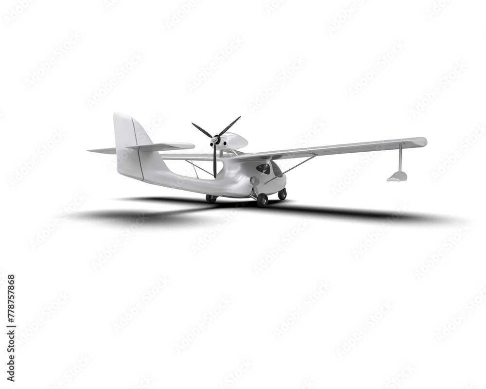 Airplane isolated on background. 3d rendering - illustration Airplane isolated on background. 3d rendering - illustration