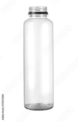 Empty plastic bottle without  lid