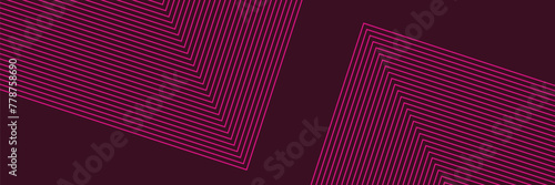 Abstract red background with glowing curve lines. Modern shiny red gradient geometric circle lines pattern. Futuristic concept. Suit for banner, brochure, poster