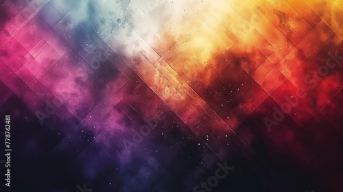  A vibrant wallpaper featuring star and cloud patterns in its center © Shanti
