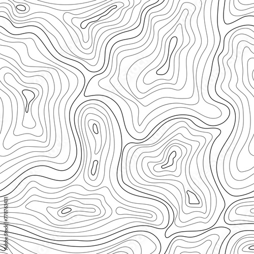 Background of arbitrary looped lines. Topographic map, map of the area. Web design for backgrounds, textures, packaging, banners, posters. A template for creative design.
