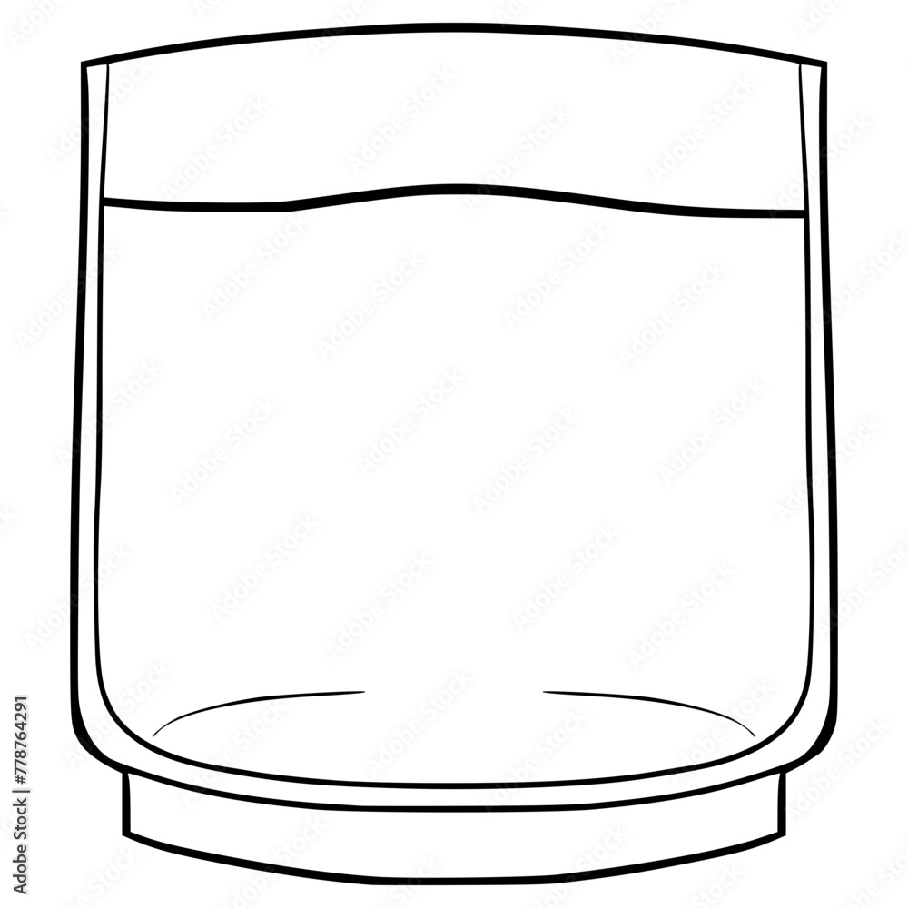 elegant drinking glasses illustration hand drawn outline vector elegant drinking glasses illustration hand drawn outline vector