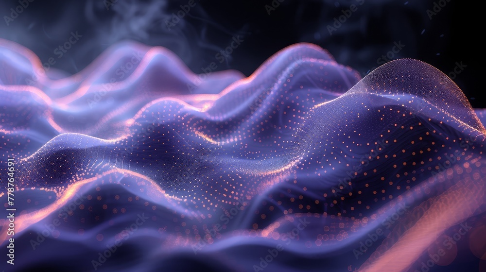 A high-quality photo of a colorful wave, with clear dots on top and no blurriness in any part A high-quality photo of a colorful wave, with clear dots on top and no blurriness in any part