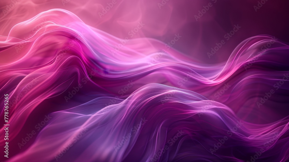 Pink and purple wave on black background with red endpoint Pink and purple wave on black background with red endpoint