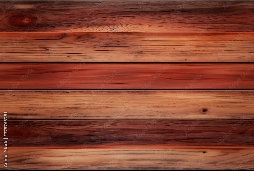 Fototapeta premium Warm Toned Horizontal Wooden Planks Background