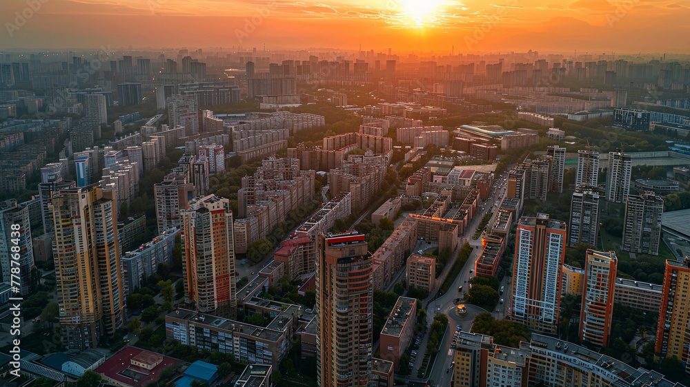 panoramic view of the city, aerial view of the city, buildings scene, biuldings in the city, top view of buildings in the city