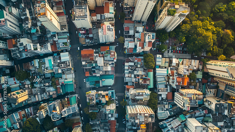 panoramic view of the city, aerial view of the city, buildings scene, biuldings in the city, top view of buildings in the city	