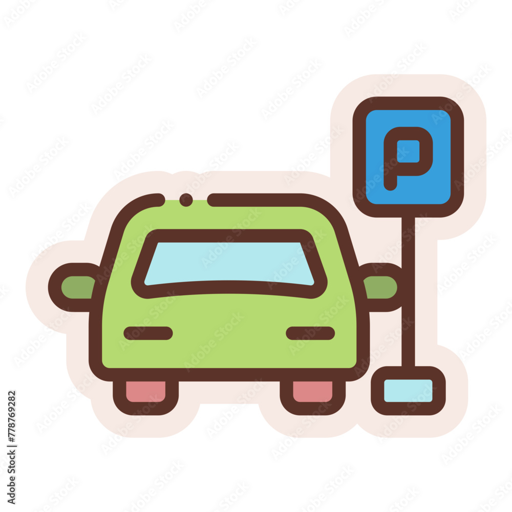 parking lot sticker parking lot sticker