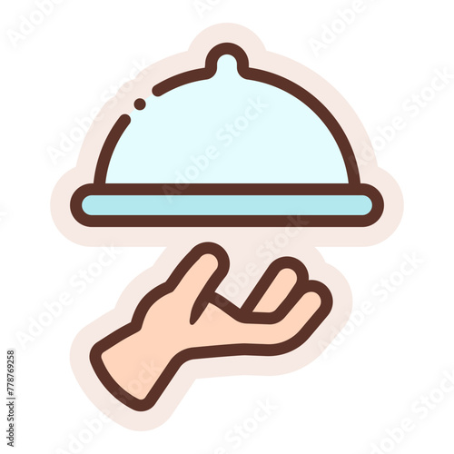 hotel food delivery sticker