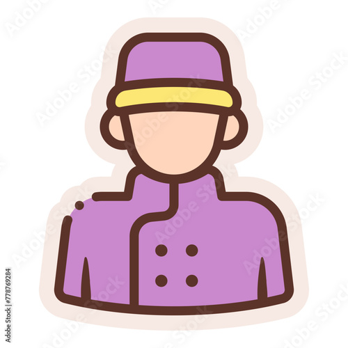 male porter sticker