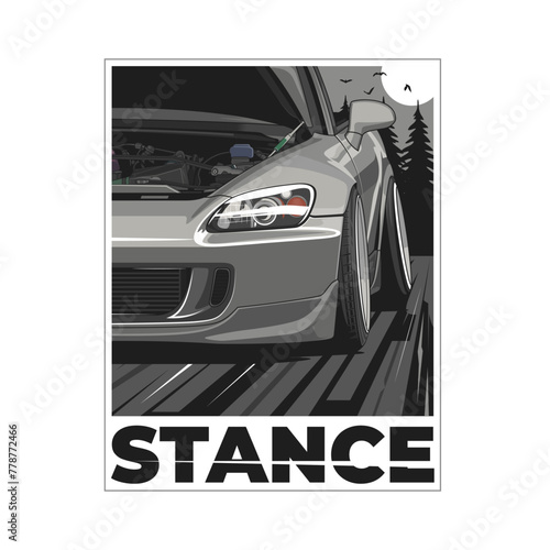 Stance Car Illustration