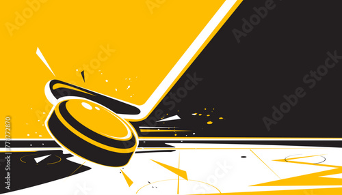 Ice hockey abstract background design. Sports concept