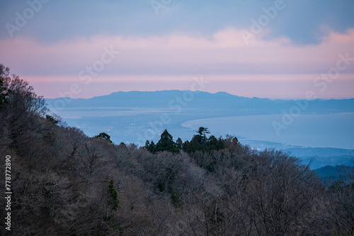 日本の鳥取県の大山のとても美しい風景