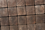 texture of old wood broken into squares