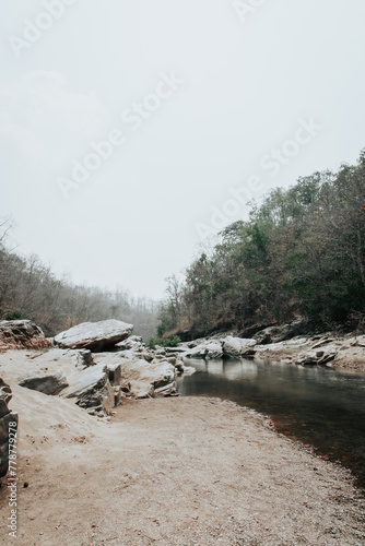 stream in the mountains. Obkhan national park chiangmai Thailand. photo