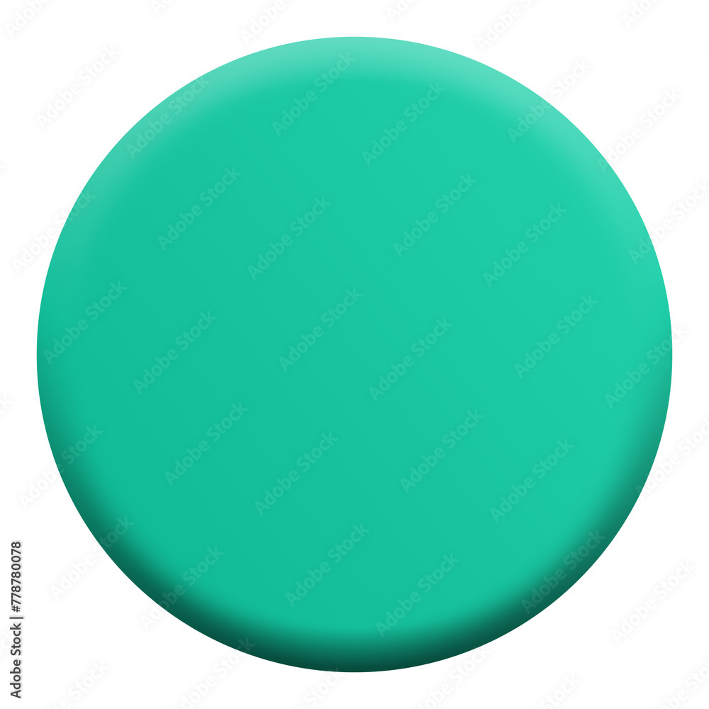 green round button