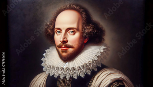 William Shakespeare ,Stratford-upon-Avon, 1564 - 1616, English playwright, poet and actor photo