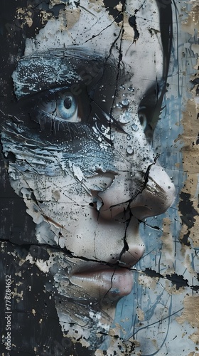 Confronting the Vengeful Spirit A Haunting Graffiti Portrait