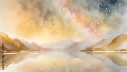 hand painted watercolor galaxy background #778786696