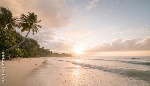 sun shining over a tropical beach © Michelle