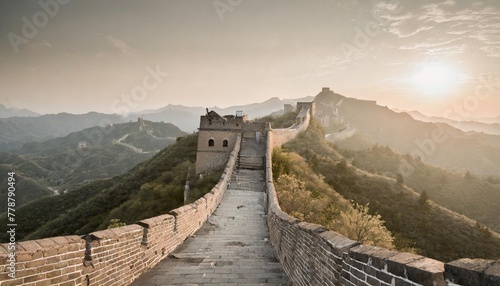 the great wall of china badaling section of the great wall located in beijing china photo