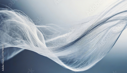 Graceful white curves representing wind against a light background, showcasing movement and elegance.