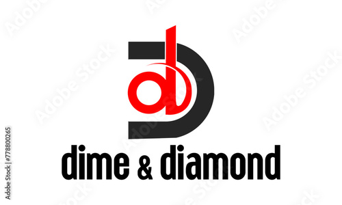 dD logo, dd letter, dd icon, dd initials, letter d photo