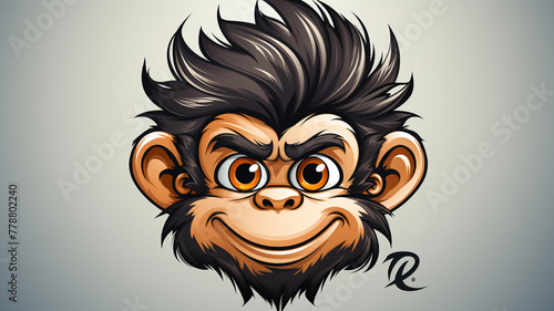 A cartoon logo icon of a mischievous monkey.