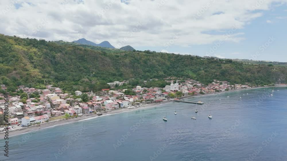 Martinique Saint Pierre vue aérienne Martinique Saint Pierre vue aérienne