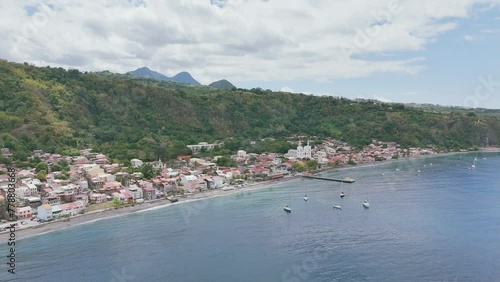 Martinique Saint Pierre vue aérienne photo