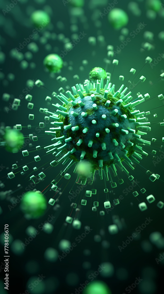 Bacteria viruses or bacterial cells microorganisms under microscope Bacteria viruses or bacterial cells microorganisms under microscope