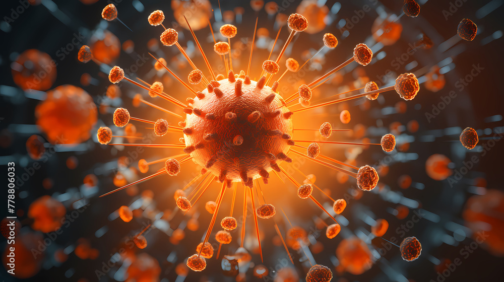 Bacteria viruses or bacterial cells microorganisms under microscope Bacteria viruses or bacterial cells microorganisms under microscope
