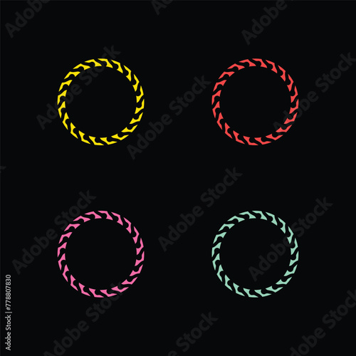 Circle colorfull vector logo template design