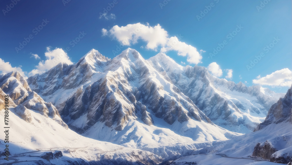 snow covered mountains snow covered mountains