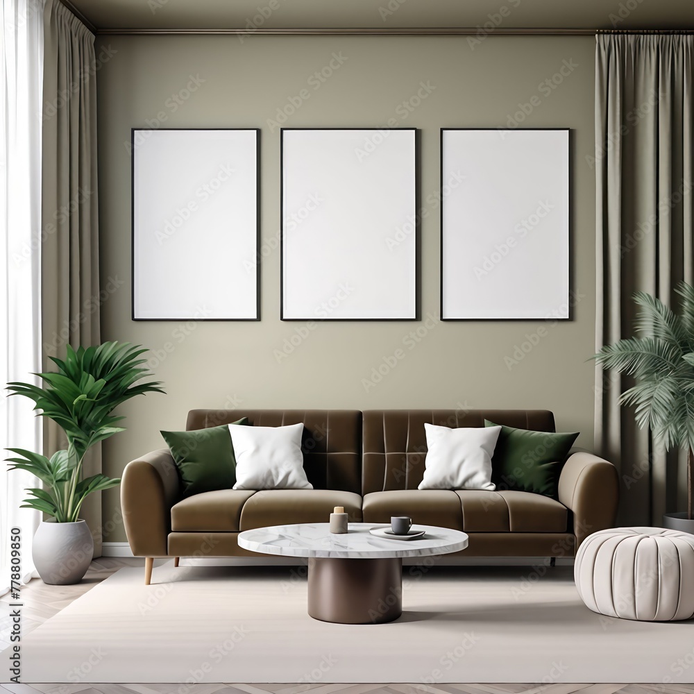 Living room wall poster frame mockup, interior mockup with house background, frame mockup Living room wall poster frame mockup, interior mockup with house background, frame mockup