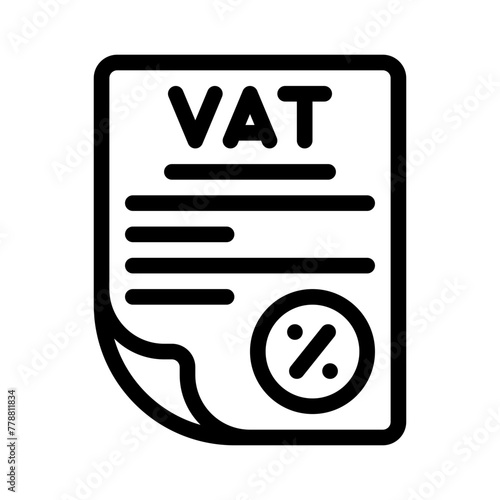 vat line icon