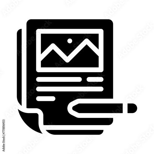 content post glyph icon