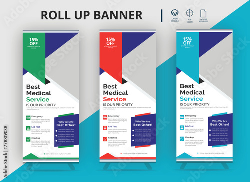 Wallpaper Mural Clinic Medical Roll Up Banner Design Template,Medical roll up banner template for doctor and hospital service promotion Torontodigital.ca