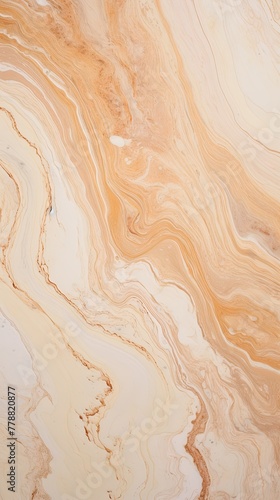 Beige fluid art marbling paint textured background with copy space blank texture design
