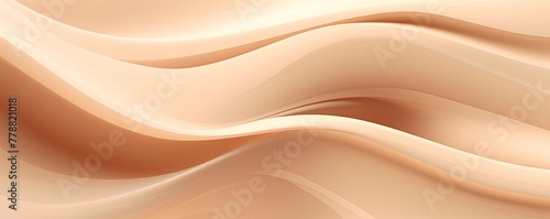 Beige fuzz abstract background, in the style of abstraction creation, stimwave, precisionist lines with copy space wave wavy curve fluid design