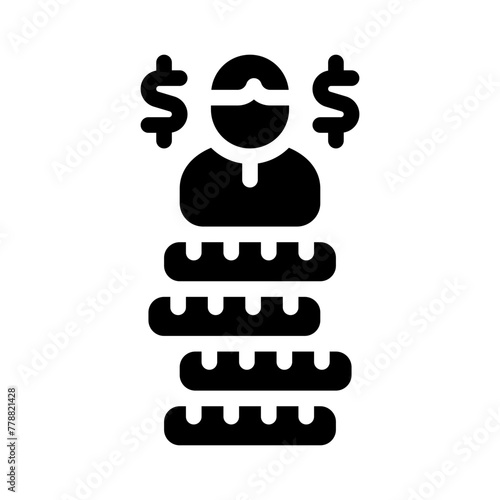 creditor glyph icon