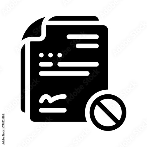 termination glyph icon