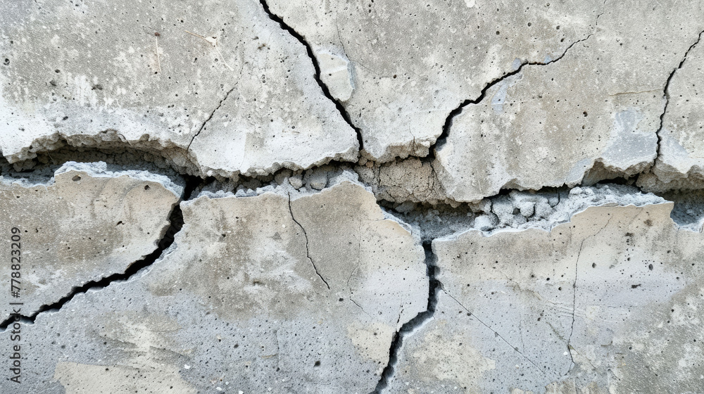 Obraz premium Cracked Cement Wall Background